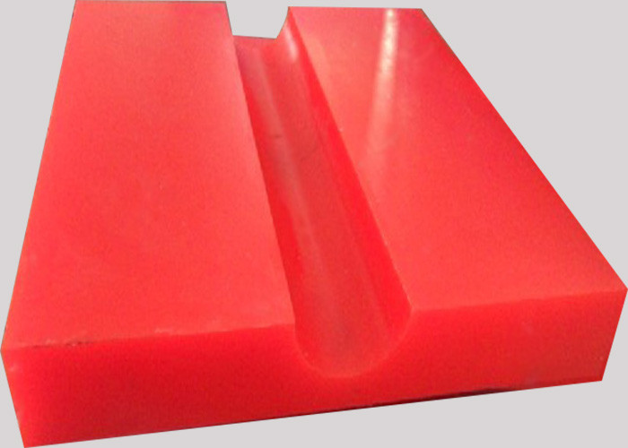 Buy cheap Elastic abrasion resistance Industrial Red PU Polyurethane parts product