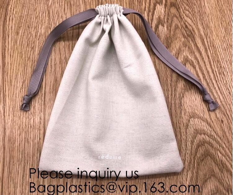 Buy cheap Packs Cotton Muslin Bags with Drawstring, Natural Color,handle cotton eco from wholesalers