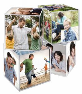 Buy cheap Clear Plastic 6 Sided Acrylic Photo Cube 3.25x3.25Inch For Gift product
