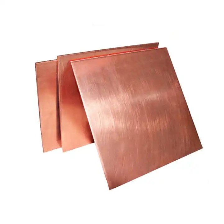 China 99.9% Purity 0.5 Mm Copper Sheet Metal ASTM C10100 C11000 3mm Polished Copper Sheet on sale