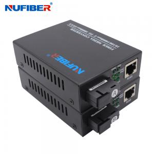 Buy cheap 1000Base Fiber Optic Media Converter Gigabit WDM 1490nm 1550nm 20km For CCTV product