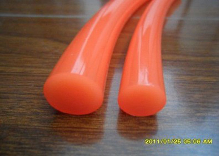 Buy cheap Polyurethane PU orange smooth round belt / High tensile strength Polyurethane Round Belt product