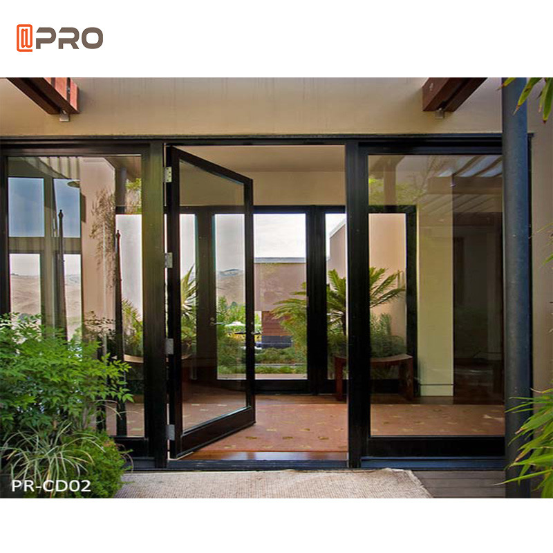 Buy cheap Anti Theft  Exterior Aluminum Hinged Patio Door For Shower product