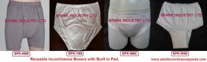 China Adult Washable Incontinence Boxers / Underwear Products With 100% Polyester Pad on sale