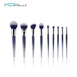 Buy cheap Plastic Handle 9PCS Synthetic Makeup Brushes Eyeshadow Private Label product