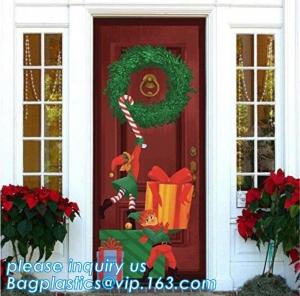 Buy cheap Promotional custom printing plastic door cover PE christmas door/window/wall covers door poster,indoor & outdoor door po product