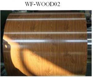 Buy cheap Wood Patterned Painted Aluminum Coil Fire Resistance DX5ID Grade product