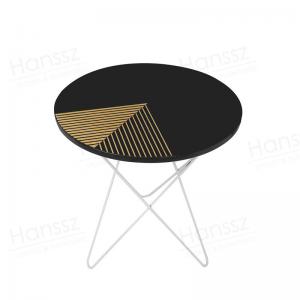China Giallo Fiorto granite top coffee table round marble coffee table design coffee table black marble on sale