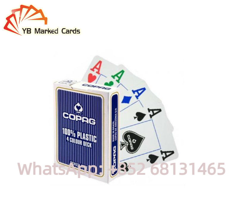 China Black Copag Plastic Playing Cards Poker Gambling Props 54 Playing Cards 58*88mm on sale