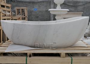 Buy cheap Marble Bathtub White Solid Natural Stone Bath Tub Handcarved European Style product