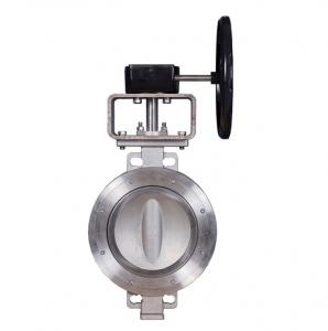 China Anti Static Electric Butterfly Valve , Metal Double Eccentric Butterfly Valve on sale