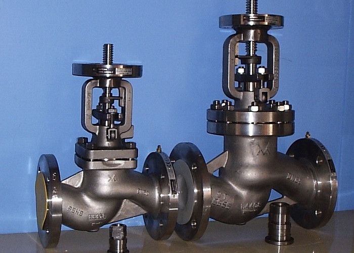 Buy cheap BB-BG-OS&Y Bellow Globe Valve Gear Pneumatic DIN3356 BW  Hasteloy Out Blowing Safe Stem product
