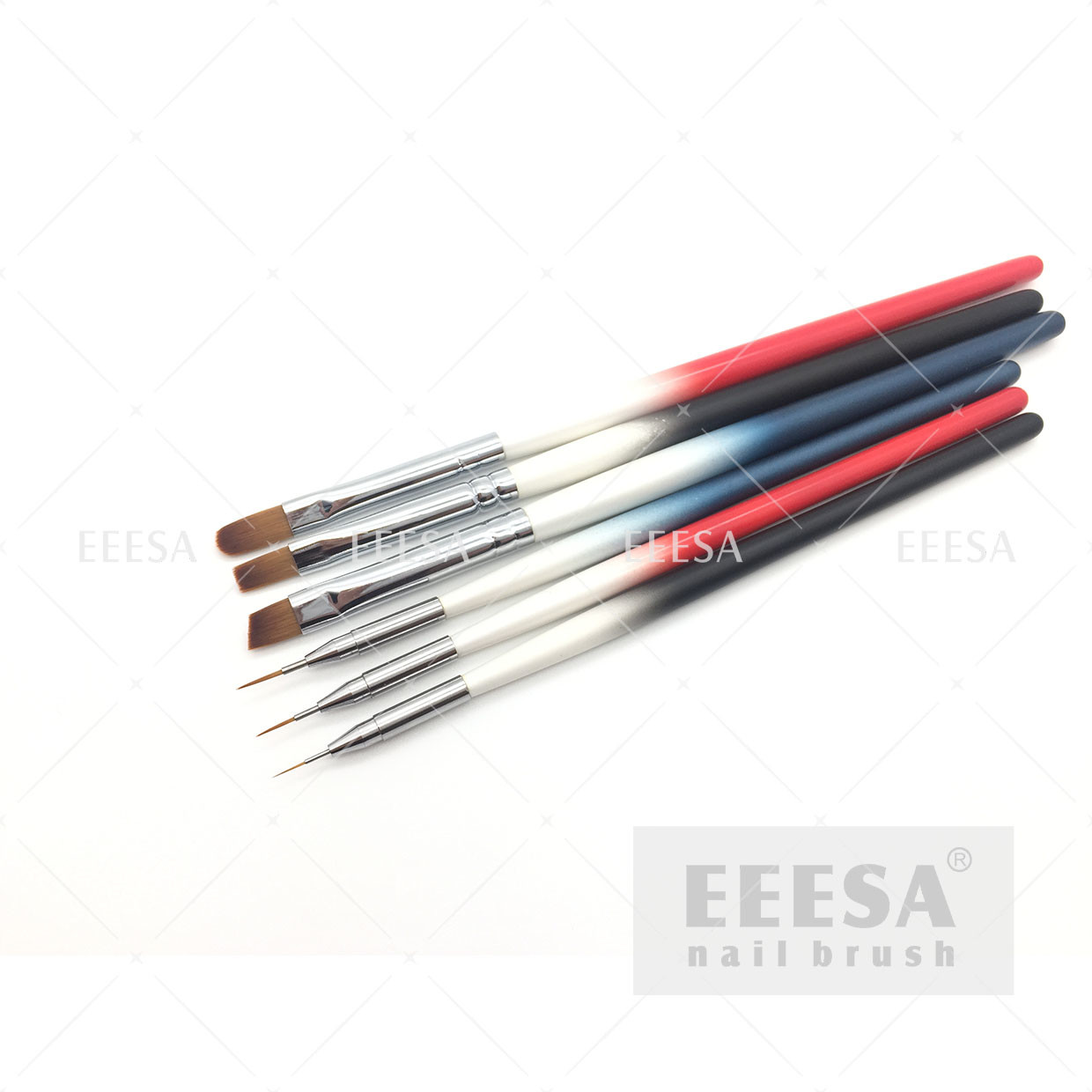 Buy cheap UV Gel Polish Nail Painting Brushes Set 6 Pcs Comfortable To Hold product