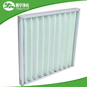 China Pleat Pre Air Filter Compact Air Purifier Pre Filter With Aluminum Frame on sale
