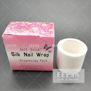 Buy cheap White Nail Art Decorations Silk Nail Wrap Roll Dispensing Pack  1m Length product