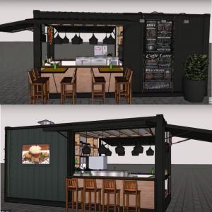 Buy cheap 20ft 40ft Mobile Street Fast Food Store Prefabricated Shipping Container Coffee Shop Cafe Bar product