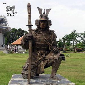 Buy cheap Bronze Japanese Samurai Statue Sculpture Outdoor Large Garden Art product