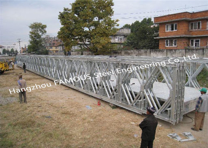 Buy cheap UK Standard Assembled Temporary Pedestrian Steel Bailey Bridge Public Transportation product