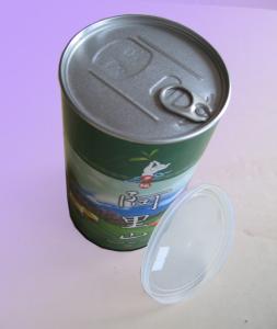 Buy cheap OEM Round Kraft Paper Tube Tea Packaging CMYK Biodegradable Cardboard Navy product
