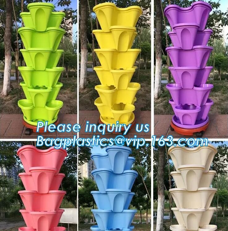 Buy cheap strawberry vertical stackable planter plastic garden pots flower pot,PP material Mini plastic succulent pot for home gar product
