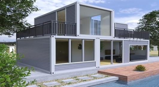 Buy cheap Fast install Steel Structure Prefabricated Luxury villa Modern prefabricated container house product