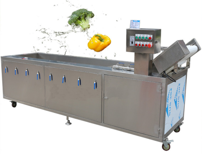 Buy cheap 800kg/h Vegetable Bubble Washing Machine , 3.2m Industrial Fruit Washing Machine product