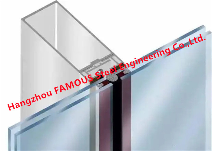 Buy cheap Modular Insulated Laminated Unitized Glass Facade Curtain Wall Easy Installation product