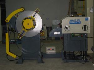 Buy cheap Fully Automatic Plate Metal Coil Leveling Feeder Vertical Unwinding Machine product