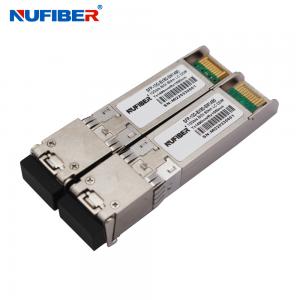 Buy cheap 10G SFP+ 80km Module SFP+ Transceiver 1490nm/1550nm 10G ZR WDM 80km LC compatible with Cisco product