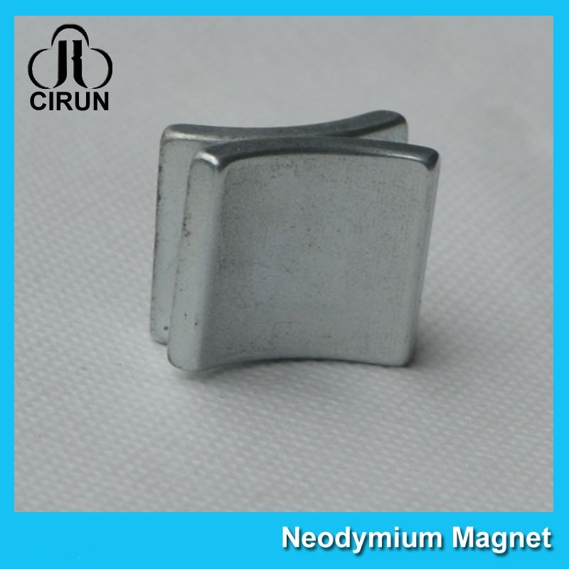 Silver Coating Permanent Neodymium Arc Magnets For Brushless Dc Motor