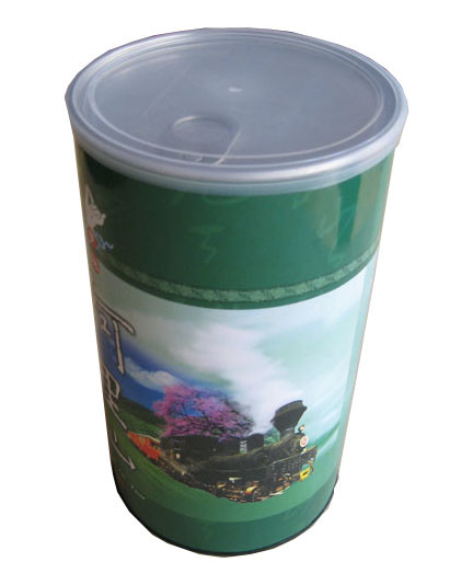 Buy cheap OEM Round Kraft Paper Tube Tea Packaging CMYK Biodegradable Cardboard Navy from wholesalers
