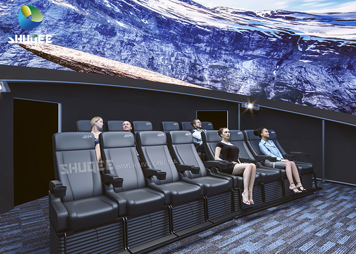 Buy cheap Dome Special Buildings 3D Movie Cinema Curved Screen Immersive Cinema With 4D Motion Seats product