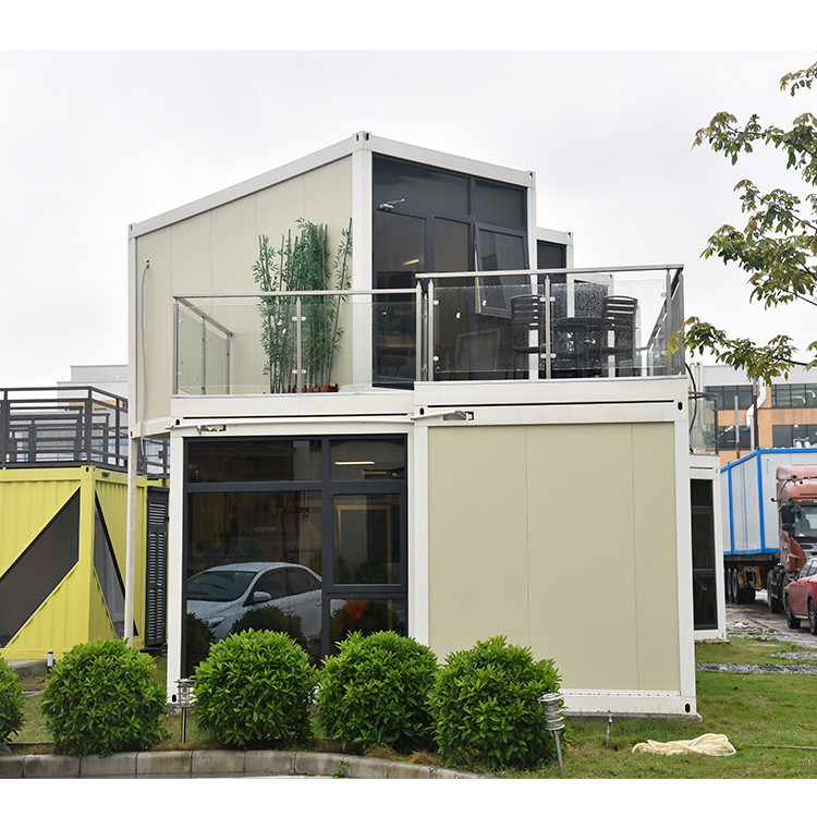 Buy cheap Easy Install Prefabricated Home Luxury Villa Two Story Flat Pack Modular Container Prefab Self Easy Assemble House product