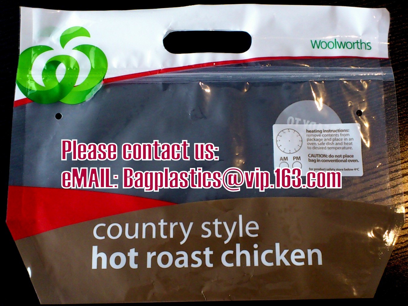 Buy cheap Woolworths, Shoprite BAGS, TAKE AWAY Bag, Rotisserie Chicken Bags, Hot roast Chicken bags product