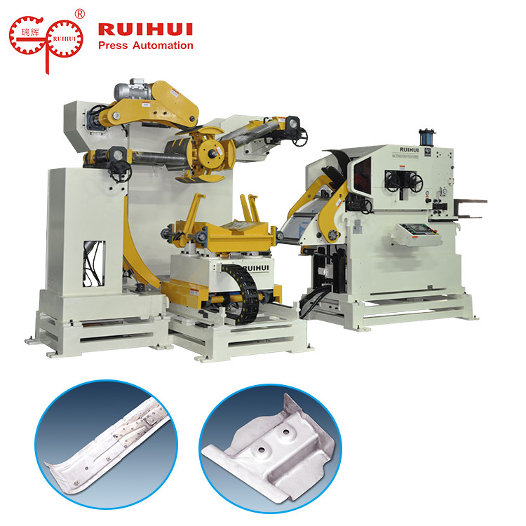 Buy cheap 3 IN 1 NC Decoiler And Straightener Feeder For Mechanical Press Machine product