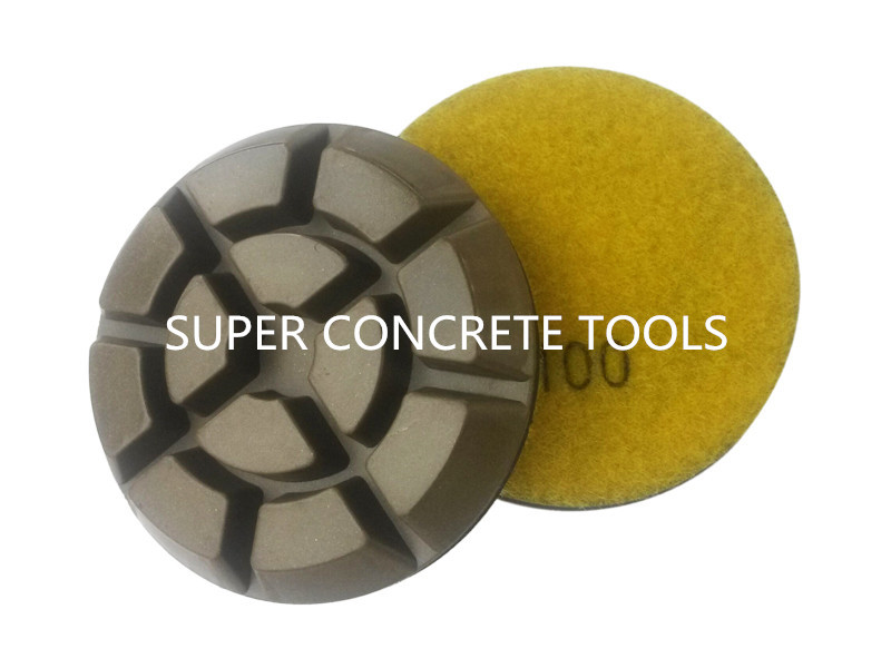 Buy cheap Resin Bond Diamond Floor Polishing Discs Pucks Pads Use Wet And Dry 10mm Thickness Floor Grinders Velcro Backed product