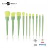Buy cheap 9pcs Light Green Plastic Handle Makeup Brush Set ,100% Syntheitc Hair,OEM Orders from wholesalers
