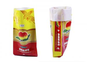 White Polypropylene Grain Bags , Large Gusseted Poly Bags For Food Packaging