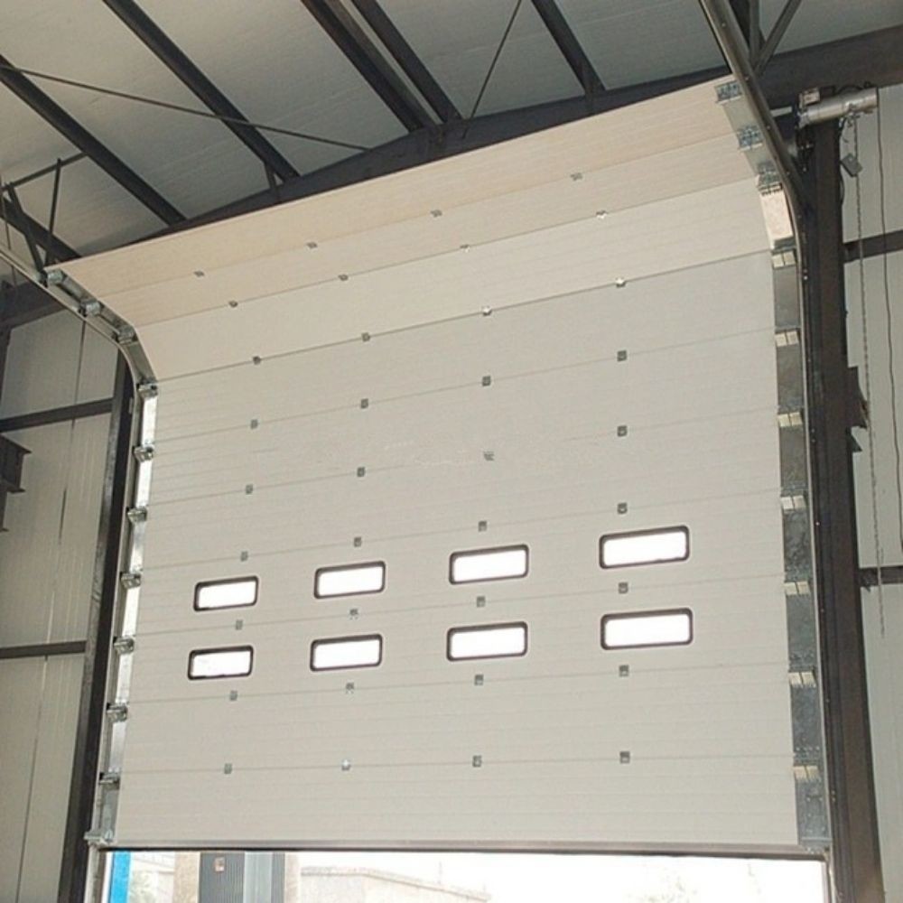 Buy cheap External 0.5m/S Steel Sandwich Overhead Industrial Garage  Roller Doors product