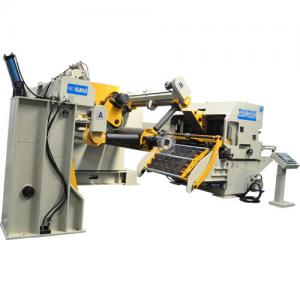 Buy cheap Electric Hydraulic Hole Puncher Coil Feeder Straightener For Metal Sheets With 12 Months Warranty product