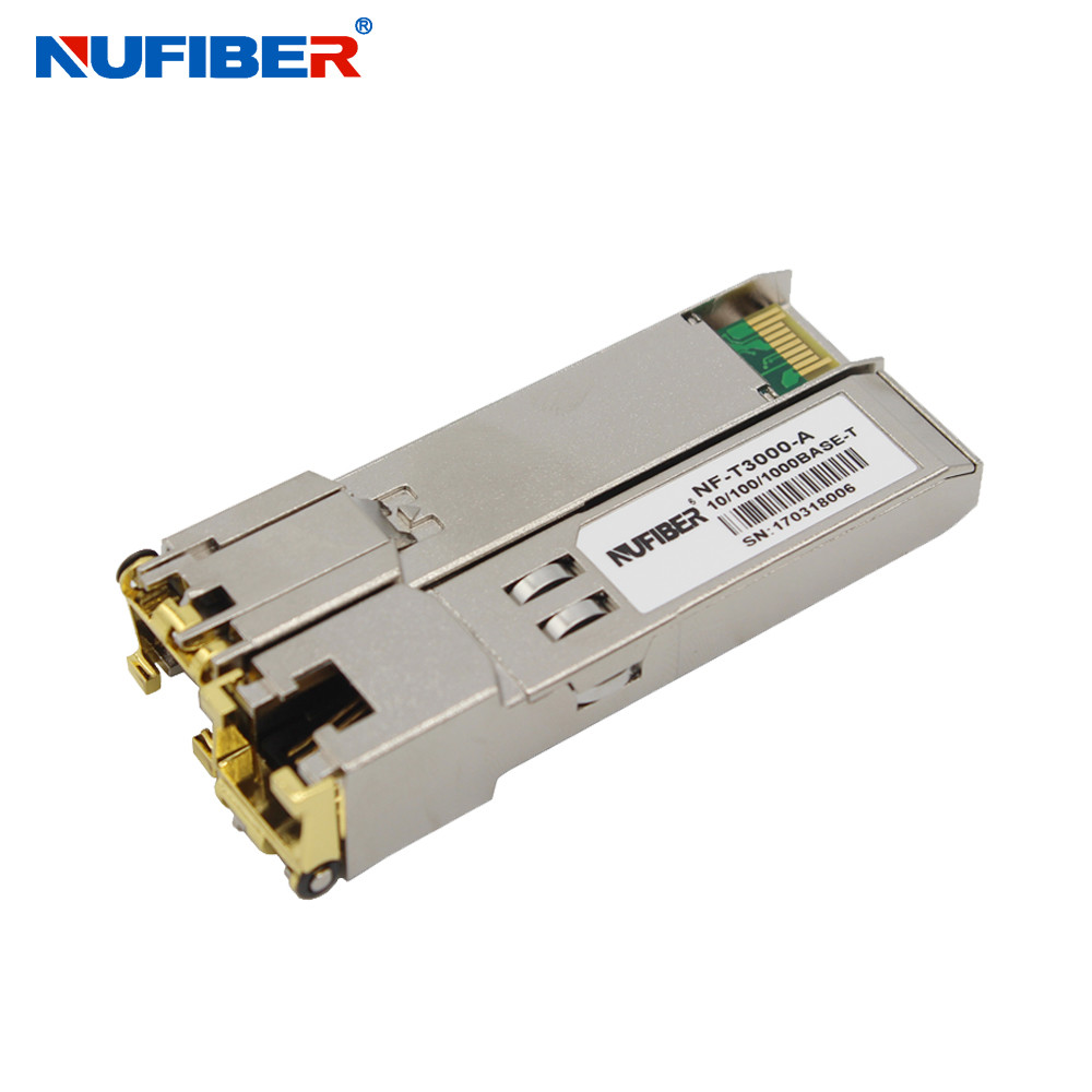 Buy cheap 10 100 1000Base-T RJ45 Copper 100M DDM Ethernet SFP Module product