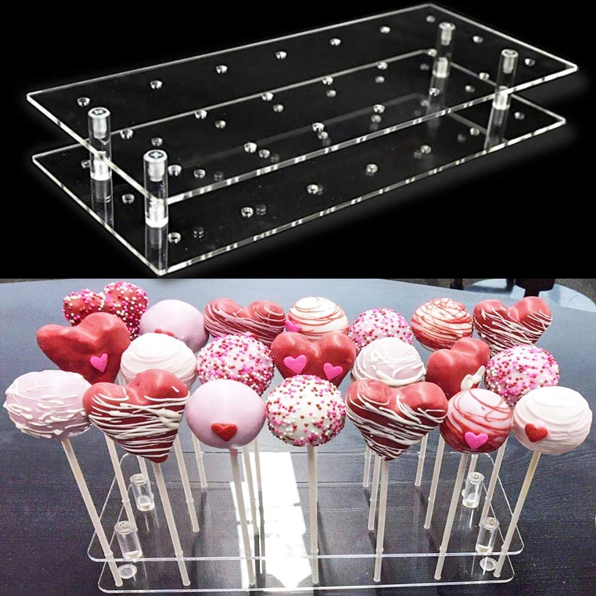 Buy cheap 24 Holes Acrylic Candy Display Birthday Parties Anniversaries Halloween Candy Display product