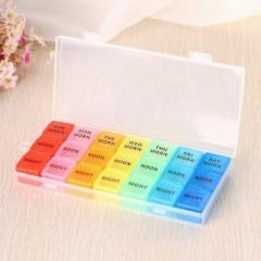 Buy cheap 21 Compartments Hospital Medical Supplies Colorful Small Plastic Medicine Box product