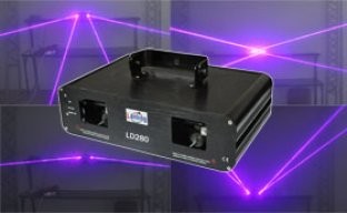 Buy cheap square wave, crossed-shaped Auto Double Tunnel VV 400mW 405nm Fat Beam Laser Light LD280 product