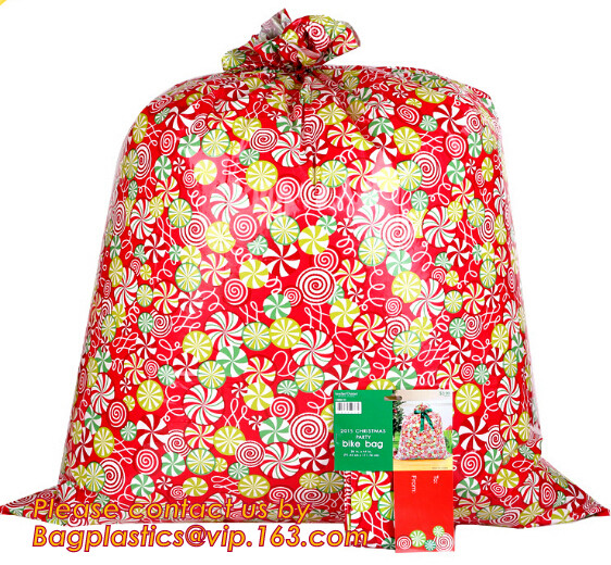 Buy cheap HDPE/LDPE plastic gift bag, fashion PE BIKE GIFT BAG FOR CHRISTMAS, christmas luxury gift bag product