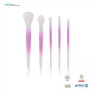 Buy cheap Travel Size OEM OBM ODM pink makeup brush set With Synthetic Hair product