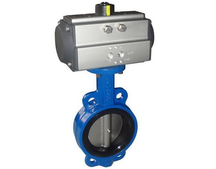 China Pneumatic Actuated Center Line Butterfly Valve 4'' Class 150 Pressure on sale