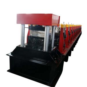 Buy cheap Red Crash Barrier Roll Forming Machine 15m/min 3T Manual Feeding product