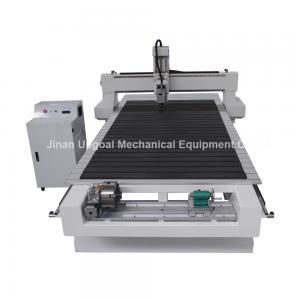 Buy cheap 4 Axis CNC Wood Engraving Machine with Rotary Axis Fixed in X-axis product