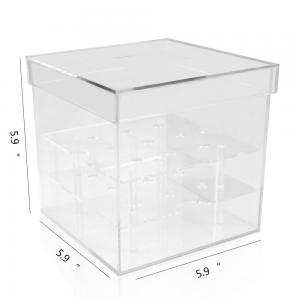 Buy cheap 0.5mm Thick Acrylic Flower Box With Holes For Valentine'S Day Wedding Gift product